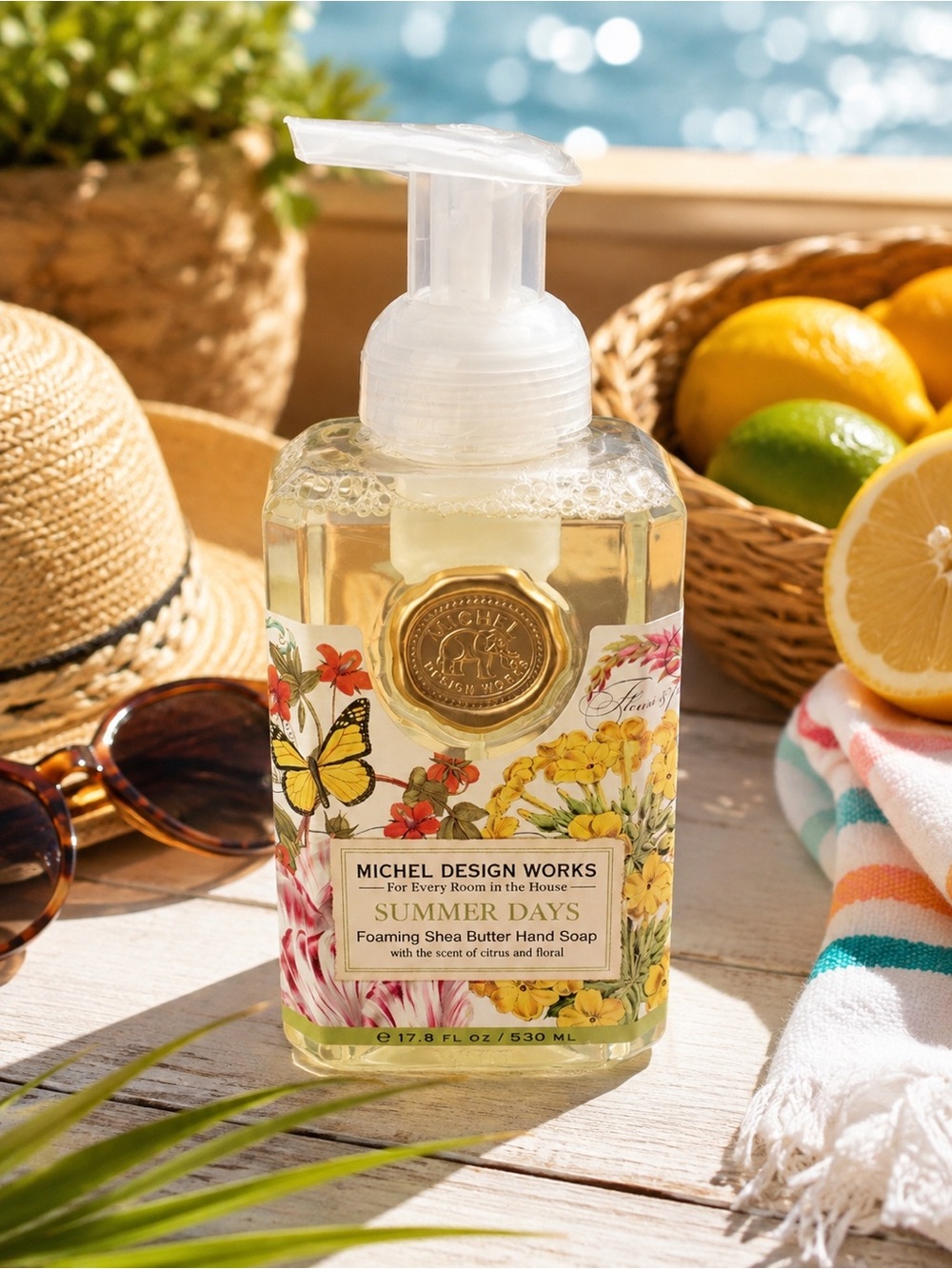 Michel Design Works Summer Days Foaming Shea Butter Hand Soap - Yellow
